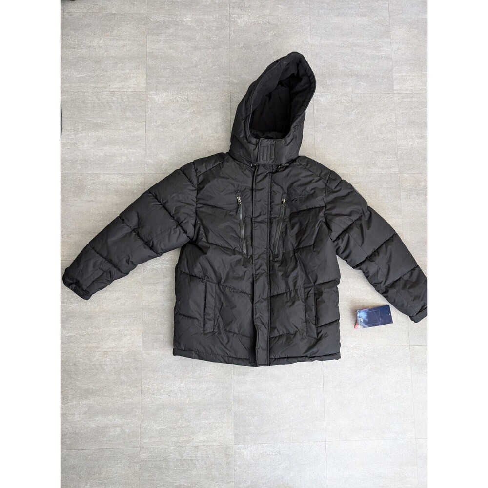 Reebok Jacket Womens Adult Extra Large (18/20) Black Full Zip Puffer Hooded